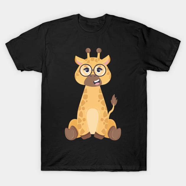 Cute Giraffe Gifts for Giraffe Lovers T-Shirt by MIRgallery